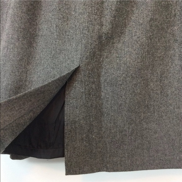 Vintage Sag Harbor Wool Pencil Skirt Lined Gray - Picture 3 of 6